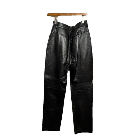 Ferretti Studio by Aeffe Italy Vintage 90s Leather Pants Women’s 8 - Picture 7 of 7